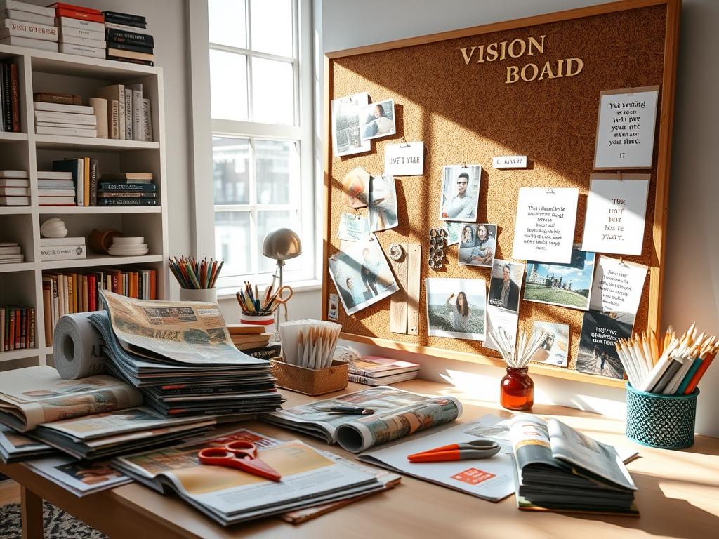 Choosing a medium for vision boards